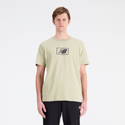 Koszulki męskie - Koszulka męska New Balance MT33512FUG  zielona - miniaturka - grafika 1