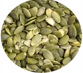 Ziarna i nasiona roślin strączkowych - PESTKI DYNI łuskane 500g STYRIAN POLSKA DYNIA musli - miniaturka - grafika 1