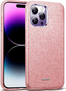 Etui na telefon komórkowy Apple iPhone 14 Pro Etui ochronne TPU z brokatem, różowe złoto - Etui i futerały do telefonów - miniaturka - grafika 1