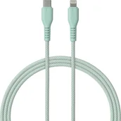 Kable USB - Kabel USB Typ-C - Lightning QUALO Ultimate QKN-CL-21 1.5 m Miętowy - miniaturka - grafika 1