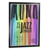 Systemy ekspozycyjne i znaki informacyjne - Ramka magnetyczna informacyjna A2 465x639mm na reklamę 409x583mm DURAFRAME POSTER czarna 1szt. /505301/ - miniaturka - grafika 1