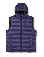 Garnitury - Blauer Bez rękawów Wyściełane Pióro Kurtka puchowa męska Kamizelka, 774ba Fioletowy Niebieski, Int. Jamnik, M - miniaturka - grafika 1