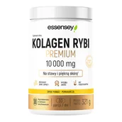 Włosy, skóra, paznokcie - Essensey Kolagen Rybi Premium 10000 mg, mango-pomarańcza, 321 g - miniaturka - grafika 1