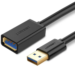 Ugreen US129 USB 3.0, USB-A męski do USB-A żeński przedłużający 2m czarny - Kable USB - miniaturka - grafika 1
