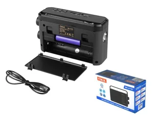 CMiK MK-411BT Bluetooth, USB, Latarka z akumulatorem 18650. - Radia - miniaturka - grafika 3