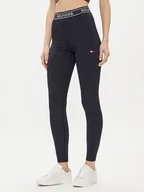 Legginsy - Tommy Hilfiger Legginsy Monotype WW0WW41512 Granatowy Slim Fit - miniaturka - grafika 1