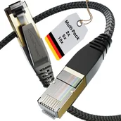 Kable miedziane - KabelDirekt – Kabel sieciowy Cat 8 z Elastycznym i Odpornym na Złamania Plecionym Designem – 5x 1m (Kabel LAN/Ethernet, Złącze RJ45, Przekazuje dane z prędkością do 40 Gbit/s, Do gier/PS5/Xbox) - miniaturka - grafika 1