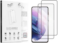 Szkła hartowane na telefon - 2 szt. | moVear 2.5D MAX - Szkło hartowane do Samsung Galaxy S21+ (Plus) (6.7") na Cały Ekran | Do Etui, fullGlue, 9H - miniaturka - grafika 1