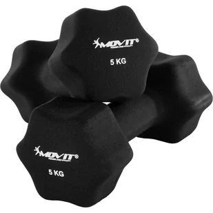 Movit Zestaw 2 x Hantle neoprenowe 5 kg - Hantle i ciężarki - miniaturka - grafika 1