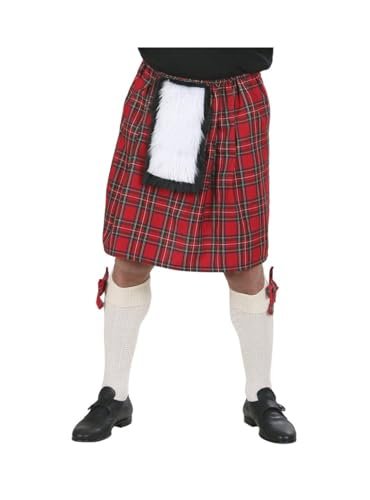 W WIDMANN MILANO Party Fashion - Szkocka spódnica dla dorosłych, spódnica w kratę, kilt, tartan, karnawał, impreza tematyczna