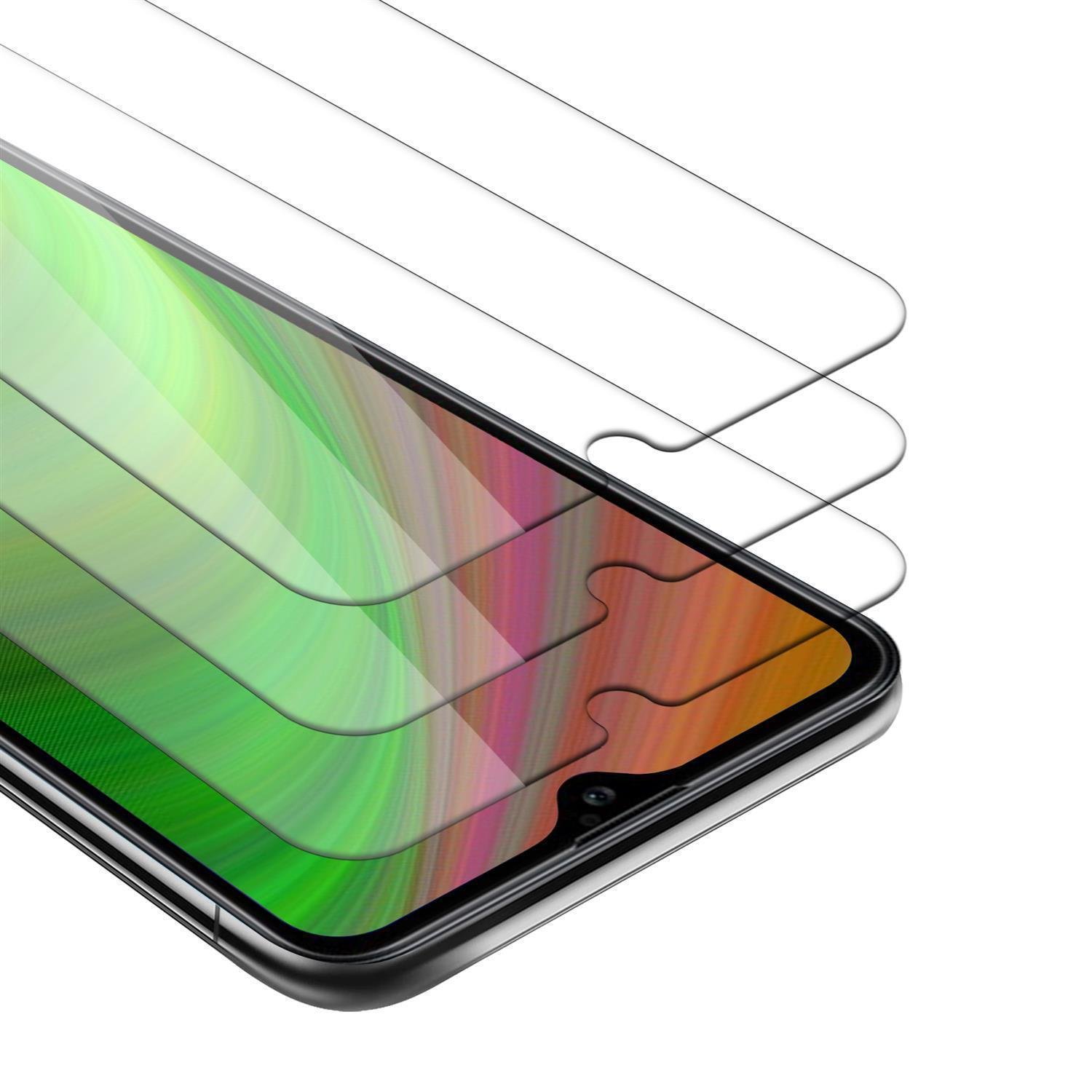 Cadorabo 3x folia pancerna do Xiaomi Mi 9 Lite folia ochronna z naturalnego szkła hartowanego chroniącego wyświetlacz