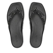 Klapki i japonki damskie - Japonki Crocs Miami Studded Flip 211471 Czarny - miniaturka - grafika 1
