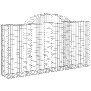 vidaXL Kosze gabionowe, 3 szt, 200x30x100/120 cm, galwanizowane żelazo - Ogrodzenia - miniaturka - grafika 4