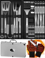 Akcesoria do grilla - Zestaw sztućce do GRILLA BBQ STILHOFF akcesoria 35szt 33+walizka+rękawice - miniaturka - grafika 1