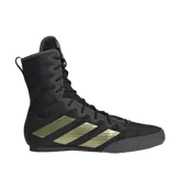 Kimona, stroje i obuwie - Adidas Buty Bokserskie Box Hog 4 Black/Gold - miniaturka - grafika 1