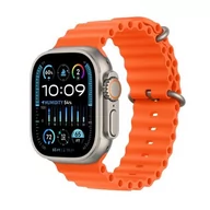 Smartwatch - Apple Watch Ultra 2 GPS + Cellular 49mm Tytan Ocean Pomarańczowy - miniaturka - grafika 1