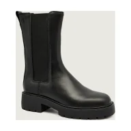 Sztyblety damskie - Calvin Klein Skórzane sztyblety CHELSEA - miniaturka - grafika 1