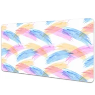 Podkładki na biurko - Duża podkładka na biurko Maźnięcia pędzlem 90x45cm - miniaturka - grafika 1