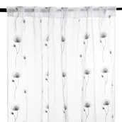 Firany - Firanka gotowa SELLY woalowa z dekorowanym haftem 140x250 cm HOMLA - miniaturka - grafika 1