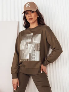 Bluza damska FEMMES brązowa Dstreet BY1282-S - Bluzy damskie - miniaturka - grafika 1