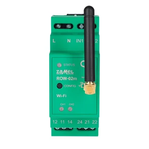 Odbiornik Wi-Fi dopuszkowy 2-kanałowy dwukierunkowy SUPLA ROW-02 ZAMEL - Inne akcesoria elektryczne - miniaturka - grafika 1