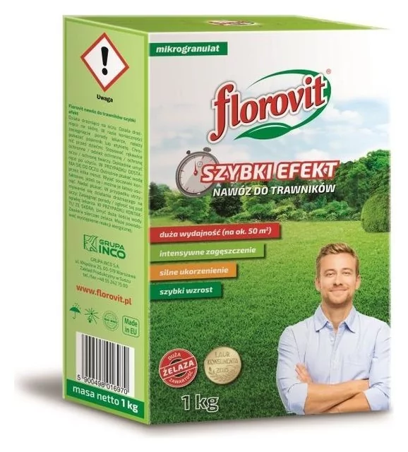 IncoVeritas Florovit nawóz do trawników SZYBKI EFEKT 1kg