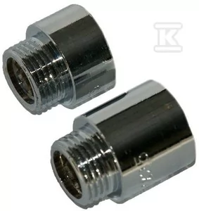 Przedłużka 1/2"x15mm mosiądz chromowany Onnline - Akcesoria hydrauliczne - miniaturka - grafika 1