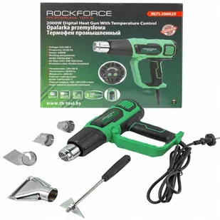 Opalarka elektryczna z dyszami 230V, 50/60Hz, 2000W, 60/350/600stopni, 50/300/500l/min - Opalarki - miniaturka - grafika 1