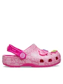 Buty dla dziewczynek - Crocs Klapki Mattel Pink Barbie Cls Clg T 211407 Różowy - miniaturka - grafika 1