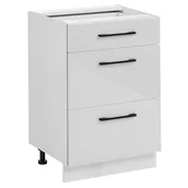 Szafki kuchenne - Szafka kuchenne stojąca Frida 60 cm kolor biały połysk - miniaturka - grafika 1