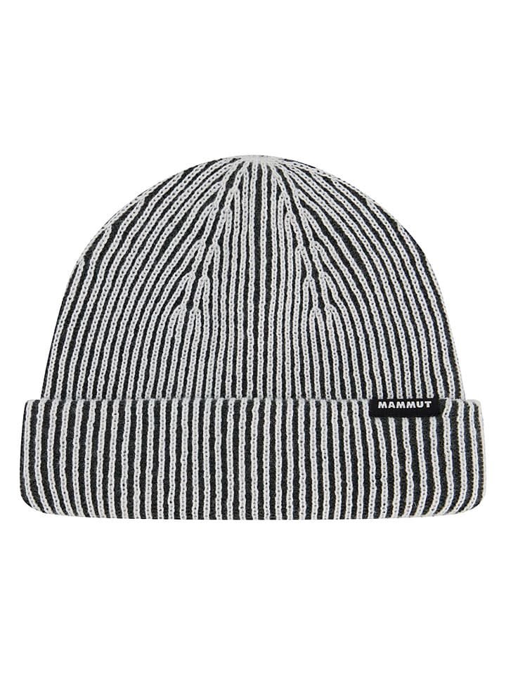 Mammut Czapka beanie w kolorze biało-czarnym