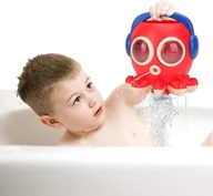 Zabawki do kąpieli - Zabawka do kąpieli dla dzieci, Czerwona Ośmiornica z Obrotową Fontanną - miniaturka - grafika 1