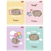 Zeszyty szkolne - 4 X ZESZYT A5, 32 KARTKI, LINIA z MARGINESEM, PUSHEEN KOTEK KOT - miniaturka - grafika 1