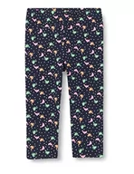 Legginsy - s.Oliver Junior Dziewczęce legginsy Mit Allover Capri z nadrukiem na całej powierzchni, NIEBIESKI, 128 - miniaturka - grafika 1