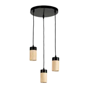 Lampy sufitowe - Britop LAMPA wisząca ANNICK 1419304R drewniana OPRAWA tuby ZWIS kaskada - miniaturka - grafika 1