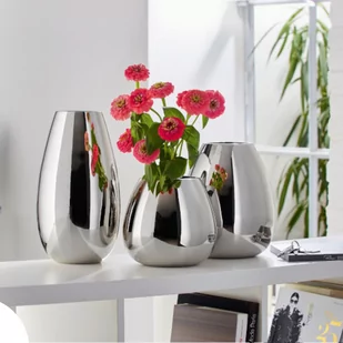 Wazon ANAIS Philippi 30 cm srebrny - Wazony i flakony - miniaturka - grafika 3