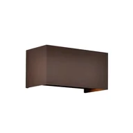 Lampy ogrodowe - Mantra Iluminación Kinkiet zewnętrzny LED Davos podwójny, cprtem, ściemniany, aluminium - miniaturka - grafika 1