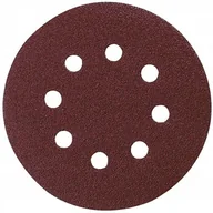 Materiały ścierne - Makita Papier ścierny na rzep 125 mm (8 otworów) ziarn. 180, 50 szt. P-43670 - miniaturka - grafika 1