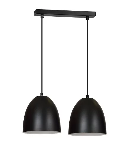 Emibig Lenox lampa wisząca 2-punktowa czarna/biała 391/2 391/2