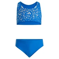 Stroje kąpielowe dla dziewczynek - adidas meisjes GLITTER BIKINI SET, bright royal, 7-8 Years - miniaturka - grafika 1