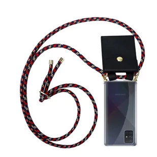 Łańcuszek Pokrowiec Do Samsung Galaxy A71 4G w CZERWONO NIEBIESKO ŻÓŁTY Etui Obudowa Case Cover Ochronny Cadorabo - Etui i futerały do telefonów - miniaturka - grafika 1