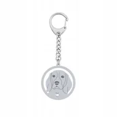 Breloki - Brelok Srebrny z psem Beagle 925 Prezent Kobieta GRAWER GRATIS - miniaturka - grafika 1