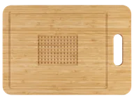 Deski do krojenia - SILVERCREST® Deska do krojenia z drewna bambusowego (Drewniany uchwyt, z wypustkami) - miniaturka - grafika 1
