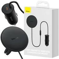 Ładowarki samochodowe - Baseus Ładowarka samochodowa CW01 MagSafe 40W Czarny - miniaturka - grafika 1