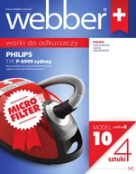 Worki do odkurzaczy - Webber Worek do odkurzacza WEBBER 10 (4 szt) - miniaturka - grafika 1