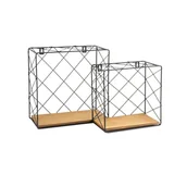 Meble modułowe i akcesoria - Zestaw dwóch półek dekoracyjnych Loft - miniaturka - grafika 1