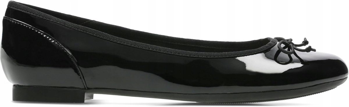 CLARKS DAMSKIE BALERINY CZARNE LAKIEROWANE 40 16GA