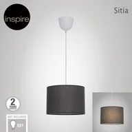 Lampy sufitowe - Lampa wisząca Sitia 28 cm szara E27 Inspire - miniaturka - grafika 1