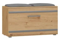 Wieszaki i stojaki - Szafka na buty z siedziskiem dąb artisan R2-D54 - miniaturka - grafika 1
