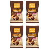 Ciastka - Dobra Kaloria Kulki mocy śniadaniowe owsiane - gorzka czekolada zestaw 4 x 40 g - miniaturka - grafika 1